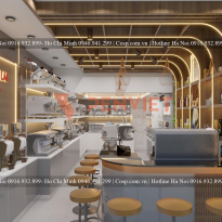 Thiết kế showroom trưng bày máy cà phê